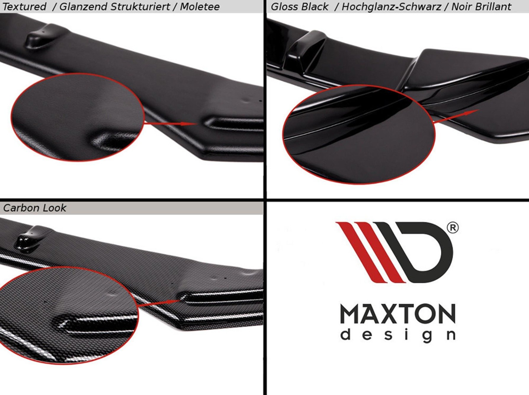 Maxton Design Heck Ansatz Flaps Diffusor für Mercedes-Benz CLA Shooting Brake AMG-Line X118 schwarz Hochglanz