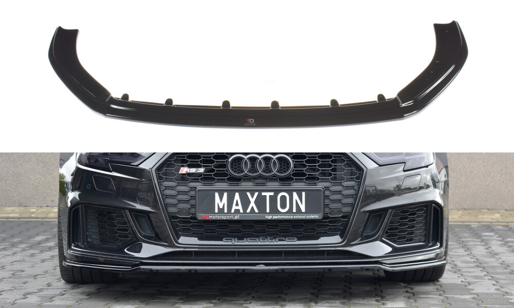 Maxton Design Cup Spoilerlippe Front Ansatz V.2 für Audi RS3 8V FL Sportback