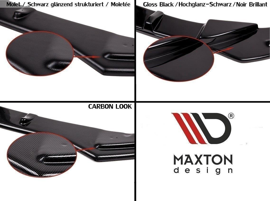 Maxton Design Diffusor Heck Ansatz für Audi RS5 Mk1 8T Facelift schwarz Hochglanz